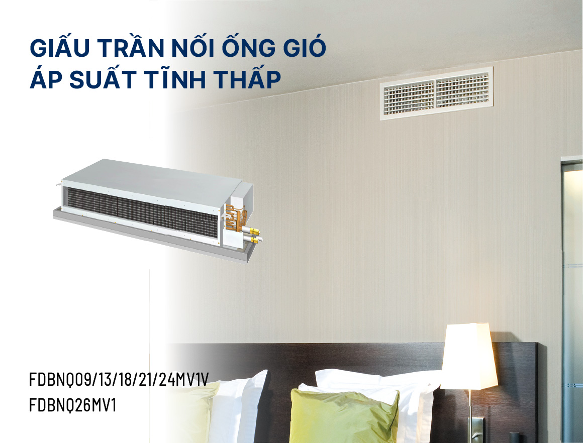 Điều hòa giấu trần nối ống gió